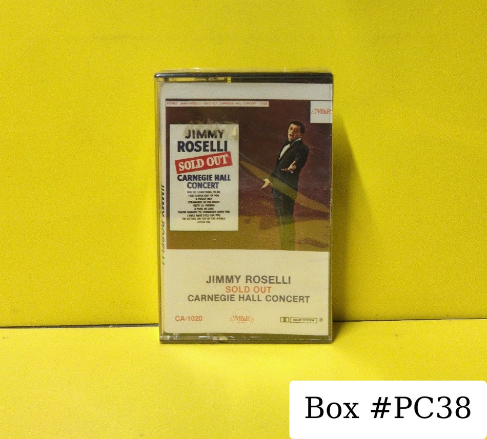 Jimmy Roselli - Sold Out Carnegie Hall Concert - CA-1020 - New - Sealed - Cassettes - With Barcode