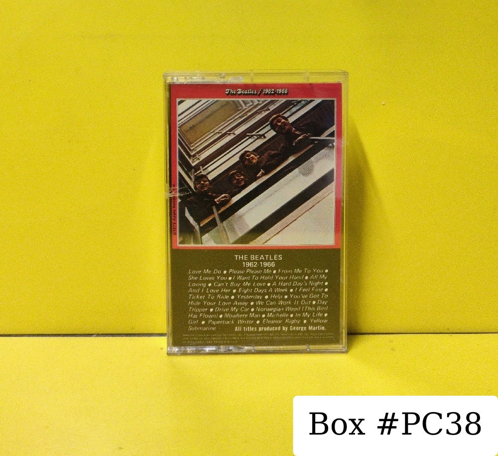 The Beatles - 1962-1966 - 1988 - C4-90435 - Used - EX - Cassettes - Reissue - Clear Tape Shell Without Apple Logo