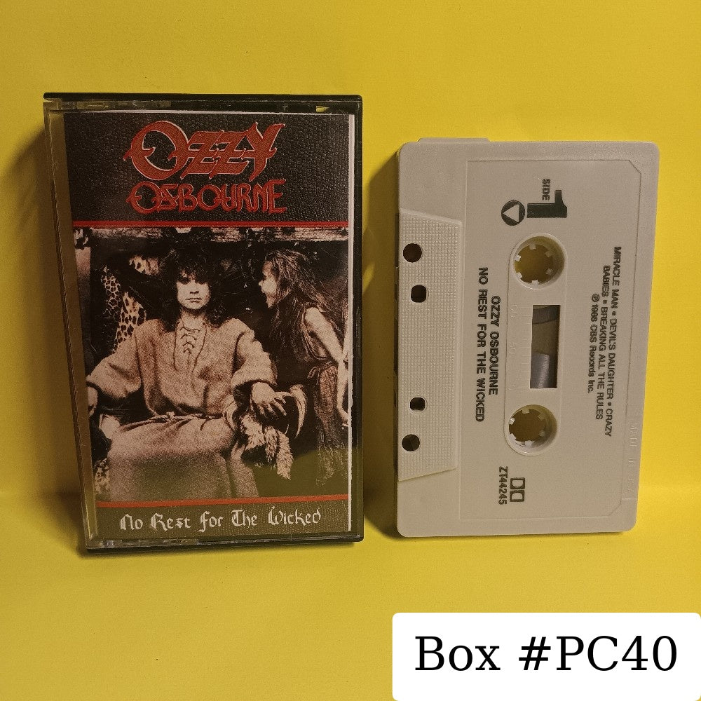 Ozzy Osbourne - No Rest For The Wicked - 1988 - PZT 44245 - Used - EX - Cassettes
