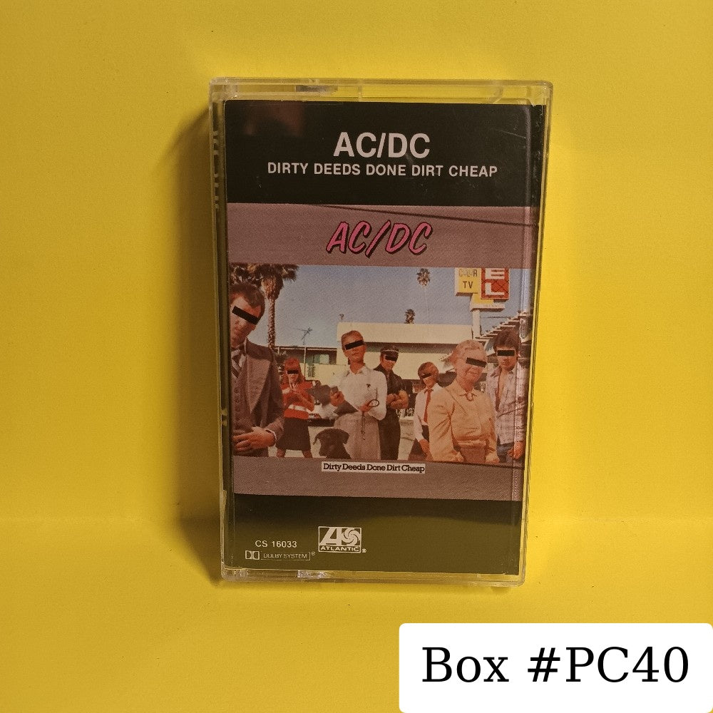 AC/DC - Dirty Deeds Done Dirt Cheap - 1981 - CS 16033 - Used - EX - Cassettes