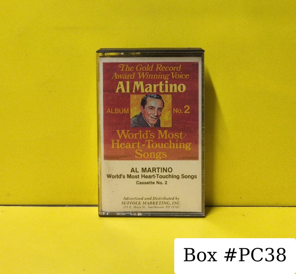 Al Martino - World's Most Heart-Touching Songs Cassette No. 2 - 1985 - SMIC-80A - Used - EX - Cassettes