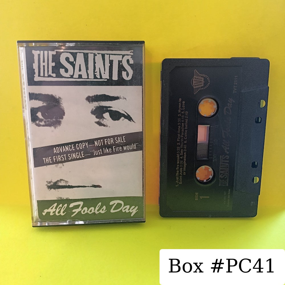 The Saints  - All Fools Day ADVANCE PROMO - 1987 - TVT 2111 - Used - EX - Cassettes