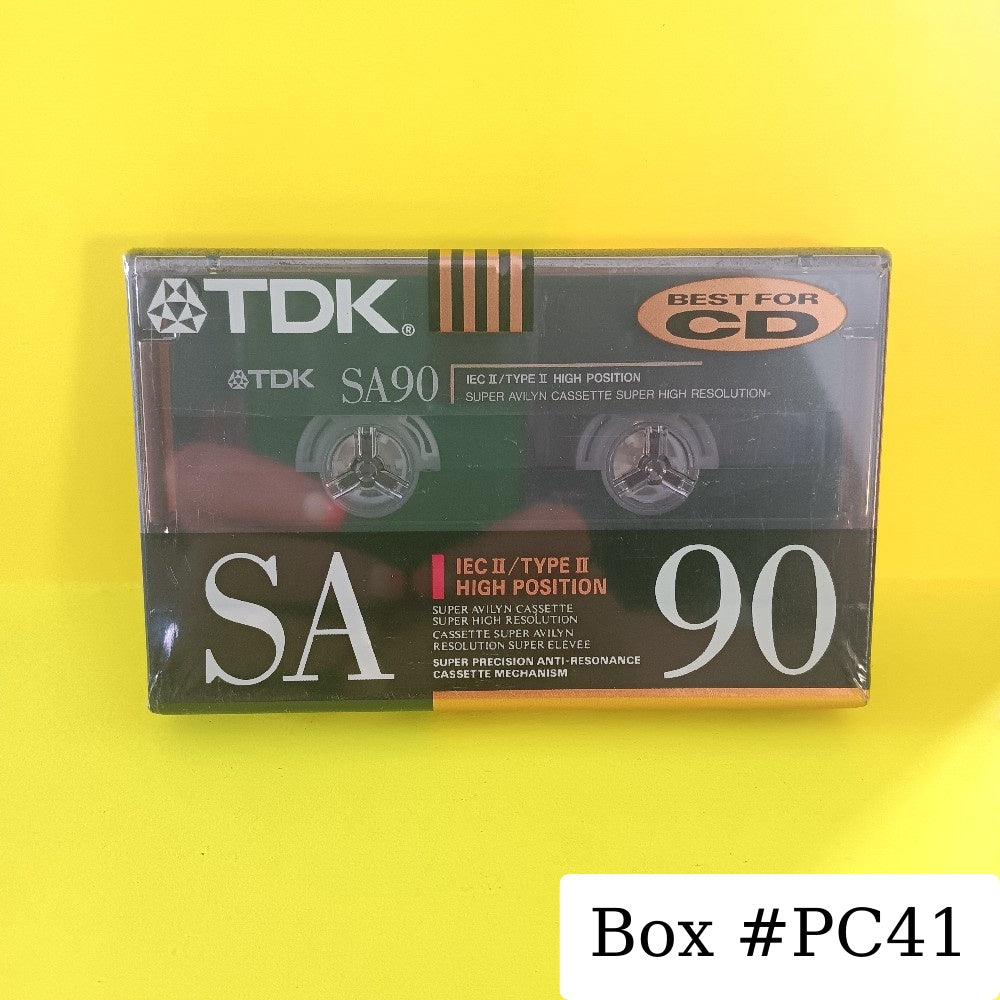 TDK SA90 Cassette Tape 1991 - New - Blank Media