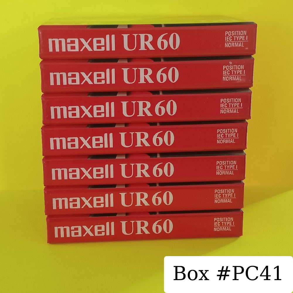 Lot Of 7x Maxell UR60 Cassette Tapes New - Blank Media