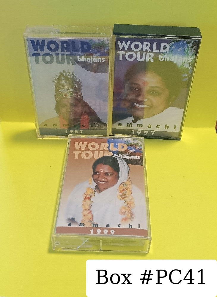 Lot Of 3x Tapes Mata Amritanandamayi - World Tour Bhajans 1987 1997 1999 - Used - EX - Cassettes