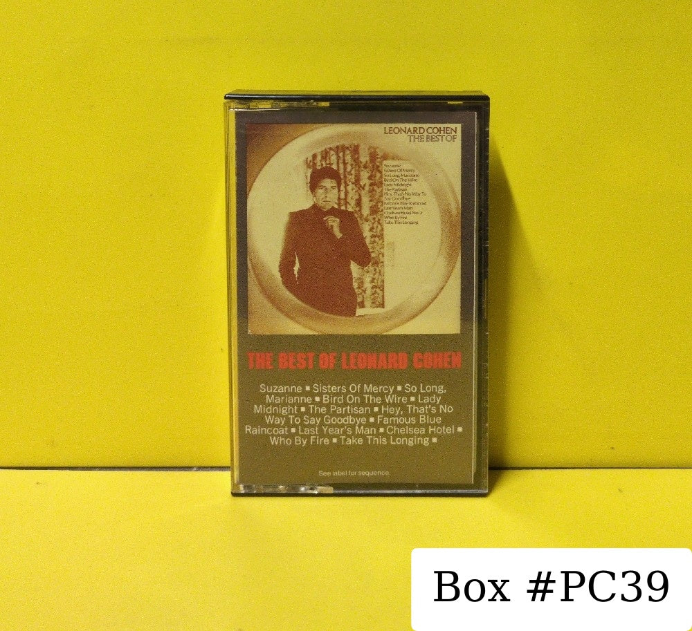 Leonard Cohen - The Best Of Leonard Cohen - 1975 - PCT 34077 - Used - EX - Cassettes - Beige Tape Shell