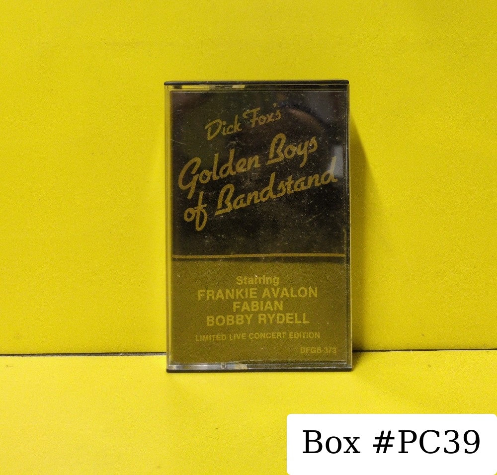 Frankie Avalon, Fabian, Bobby Rydell - Dick Fox's Golden Boys Of Bandstand (Limited Live Concert Edition) - DFGB-373 - Used - EX - Cassettes