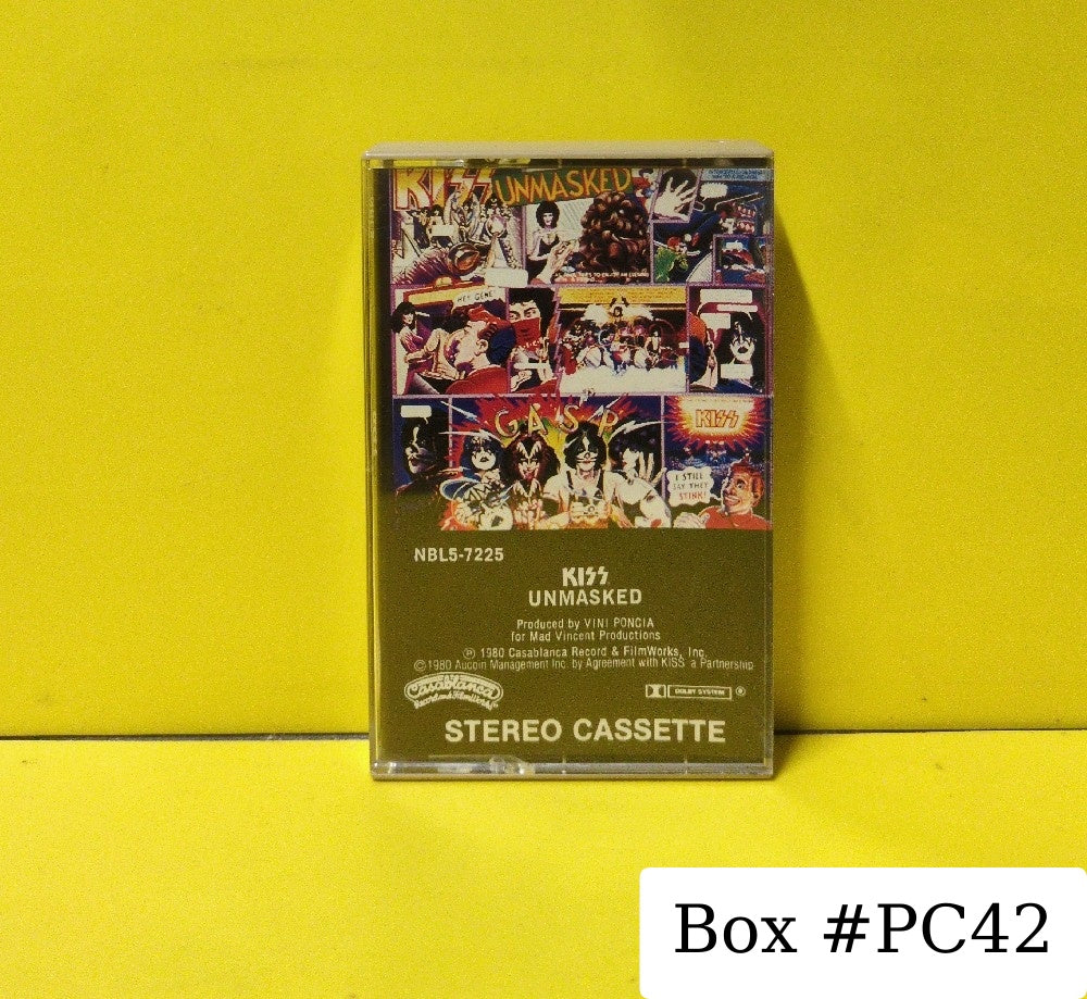 Kiss - Unmasked - 1980 - NBL5-7225 - Used - EX - Cassettes - Beige Tape Shell - "35"