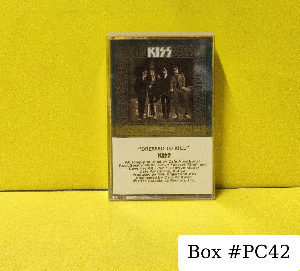Kiss - Dressed To Kill - 1985 - 824 148-4 M1 - Used - EX - Cassettes - Beige Tape Shell - "15"