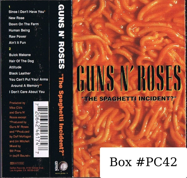 Guns N' Roses - "The Spaghetti Incident?" - 1993 - GEFC-24617 Used - EX - Cassettes - CRC Club Edition
