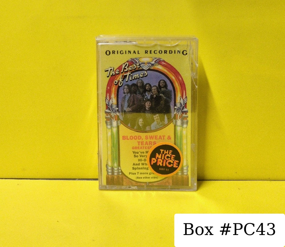Blood, Sweat And Tears - Blood, Sweat & Tears Greatest Hits - PCT 31170 - New - Sealed - Cassettes - Reissue - Clear Tape Shell