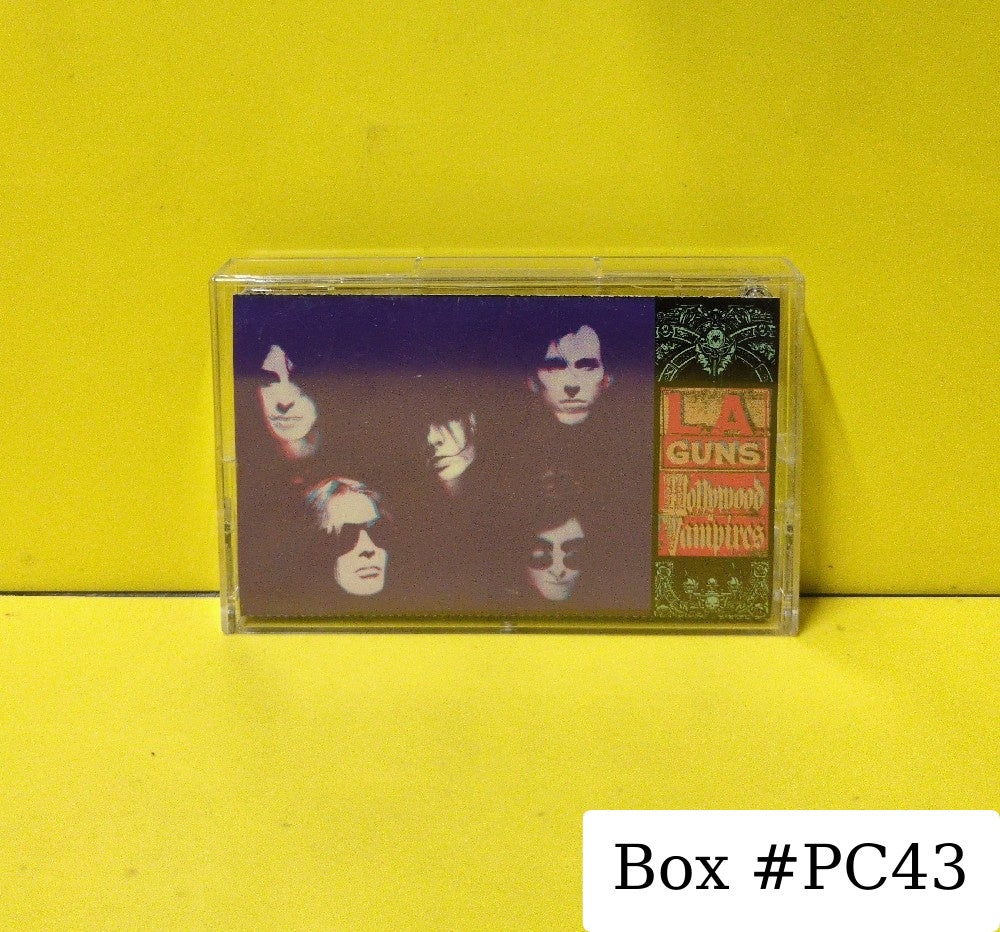 L.A. Guns - Hollywood Vampires - 1991 - P4 49485 - Used - EX - Cassettes - CRC Club Edition - Clear Tape Shell