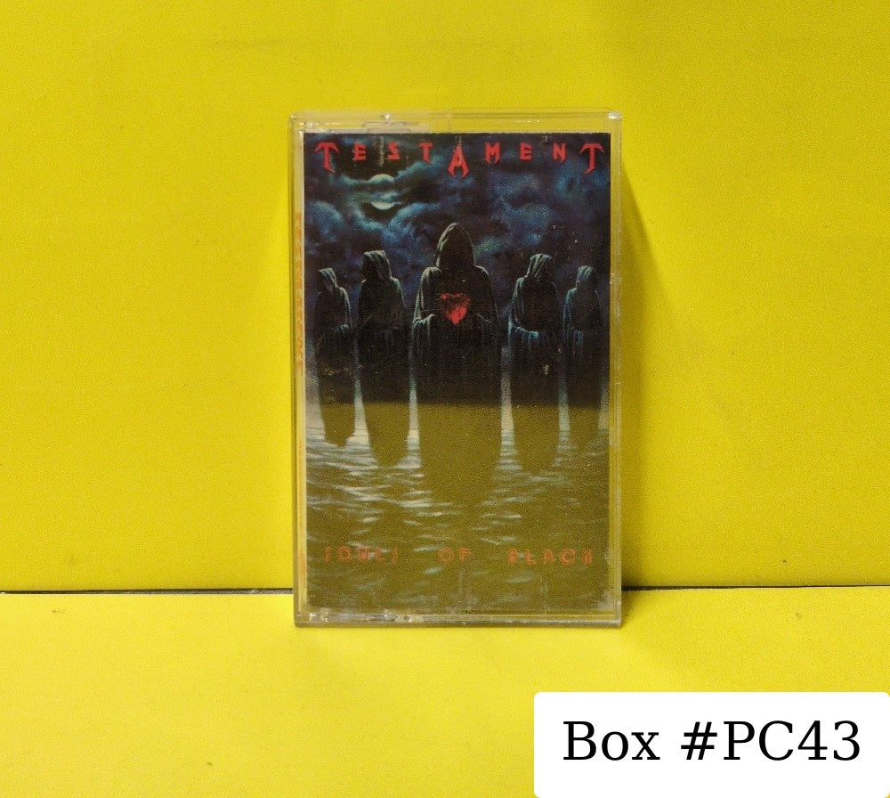 Testament - Souls Of Black - 1990 - A4 82143 - Used - EX - Cassettes - Columbia House Club Edition - Clear Tape Shell