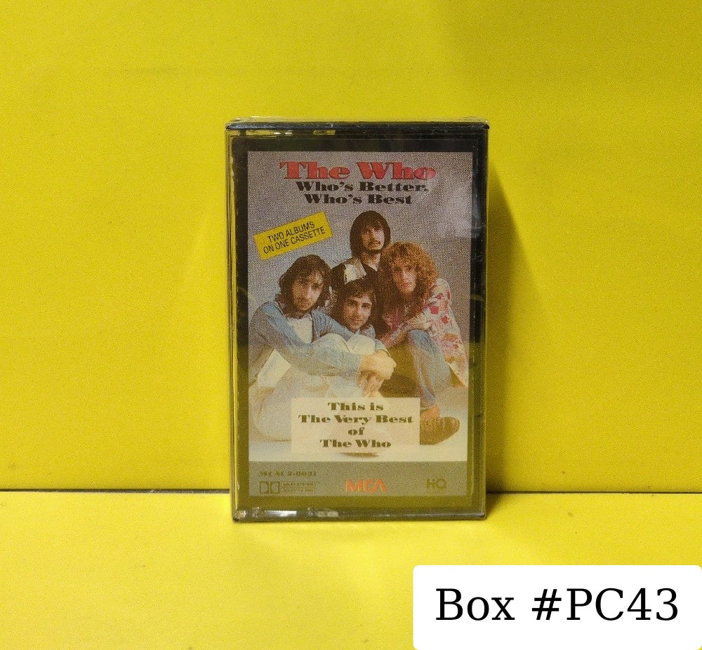 The Who - Who's Better, Who's Best - 1988 - MCAC2 8031 - New - Sealed - Cassettes - BMG Club Edition - Beige Tape Shell