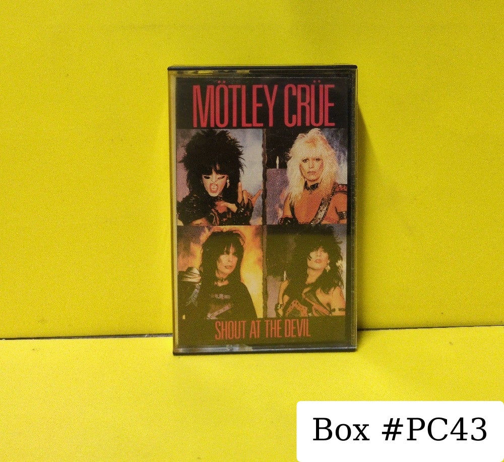 Motley Crue - Shout At The Devil - 1983 - E4-60289 - Used - EX - Cassettes - Columbia House Club Edition - Beige Tape Shell