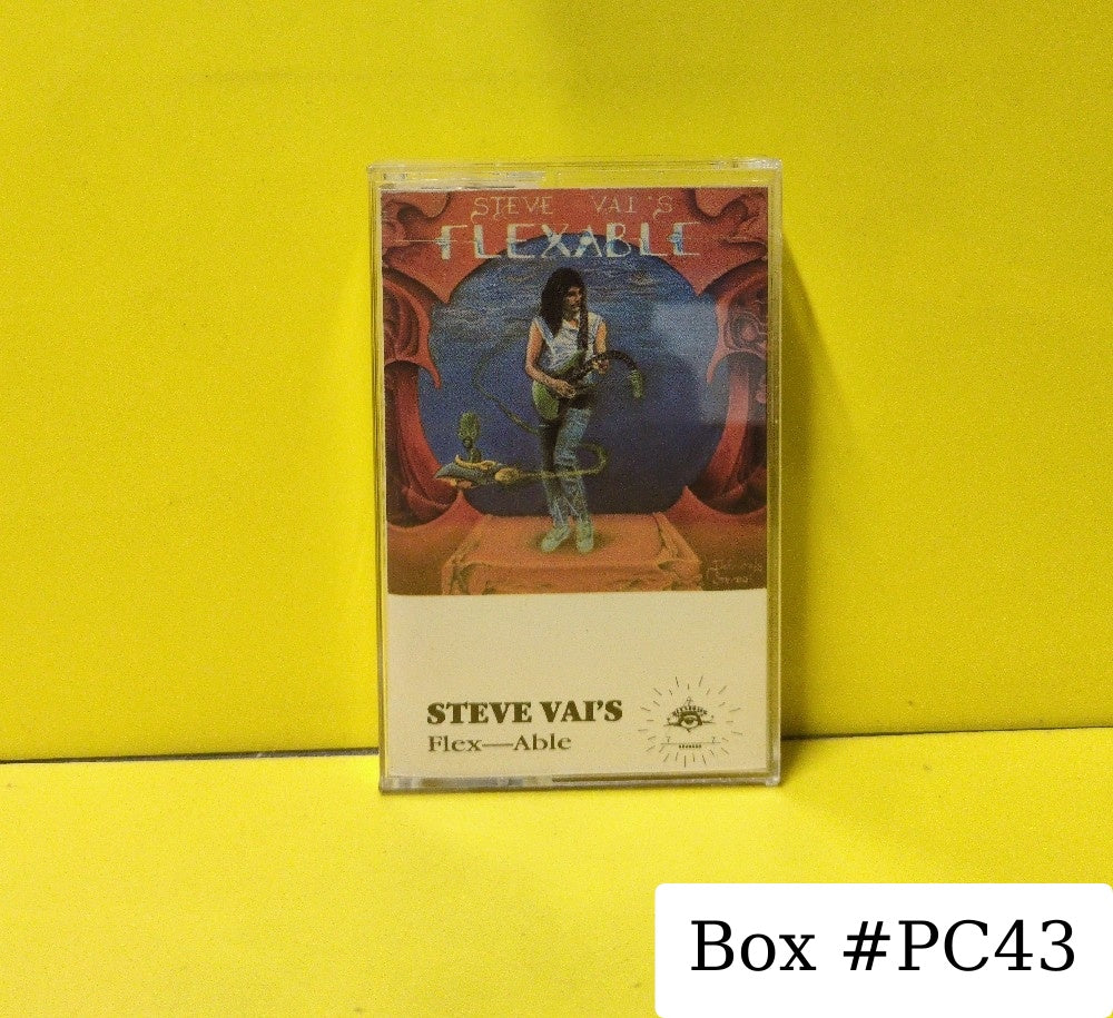 Steve Vai - Flex-Able - 1986 - URCT 777 - Used - EX - Cassettes - Reissue - Clear Tape Shell