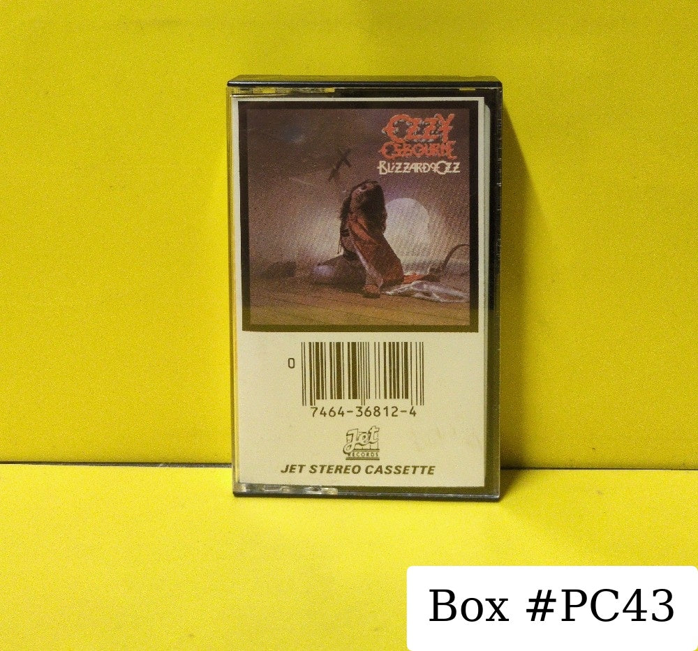Ozzy Osbourne - Blizzard Of Ozz - 1981 - JZT 36812 - Used - EX - Cassettes - Black Back Case - Beige Tape Shell