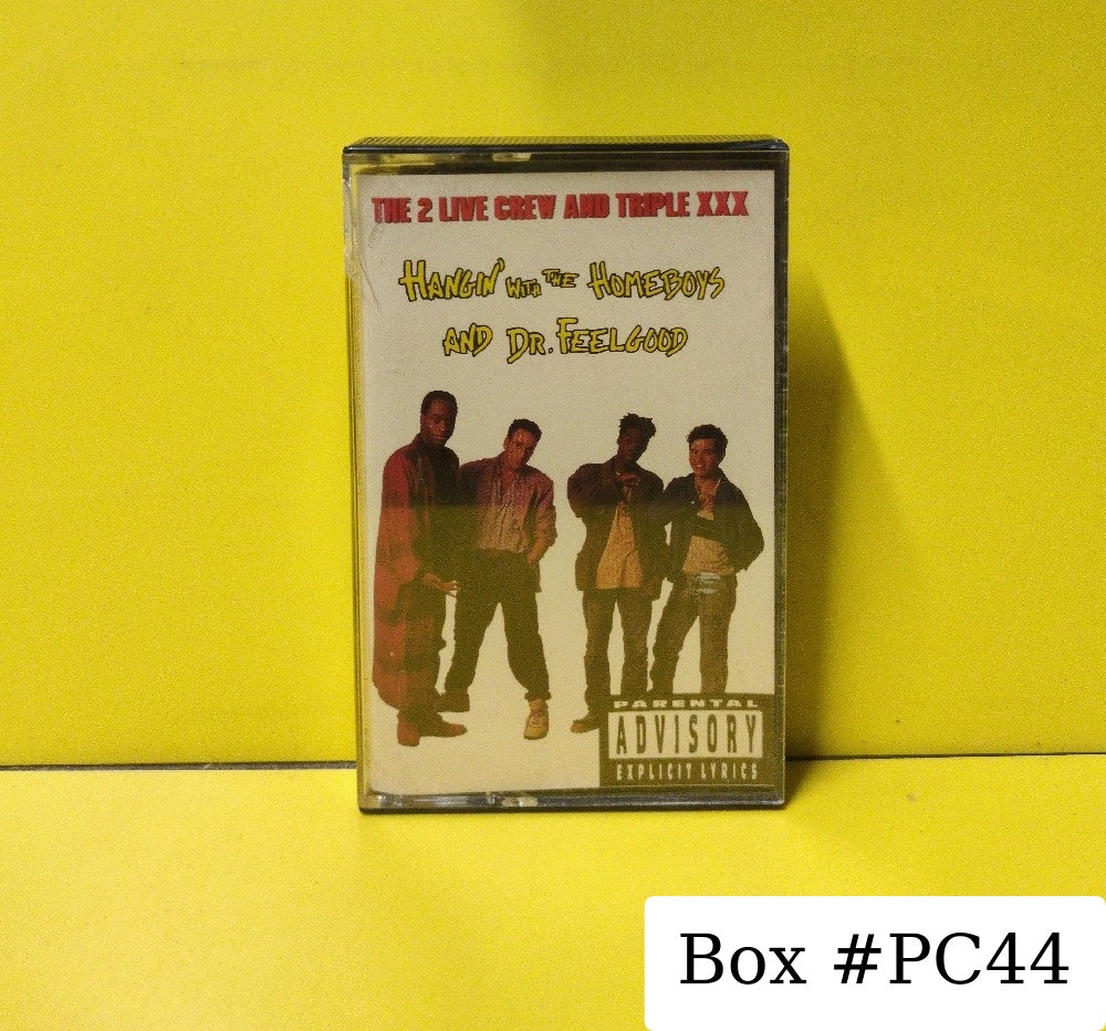 The 2 Live Crew And Triple XXX - Hangin' With The Homeboys And Dr. Feelgood / Vacate The Premises - 1991 - 7 4-96346 - Used - EX - Cassettes - Cassette Single - Black Tape Shell