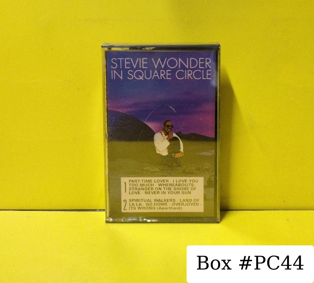 Stevie Wonder - In Square Circle - 1985 - 6134TC - New - Sealed - Cassettes - Three Dots On J-Card - White Tape Shell