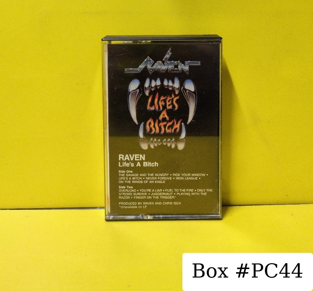 Raven - Life's A Bitch - 1987 - 7 81734-4 - Used - EX - Cassettes