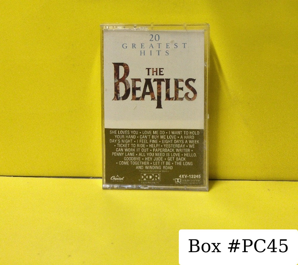 The Beatles - 20 Greatest Hits - 1986 - 4XV-12245 - Used - EX - Cassettes - Reissue - Clear Tape Shell