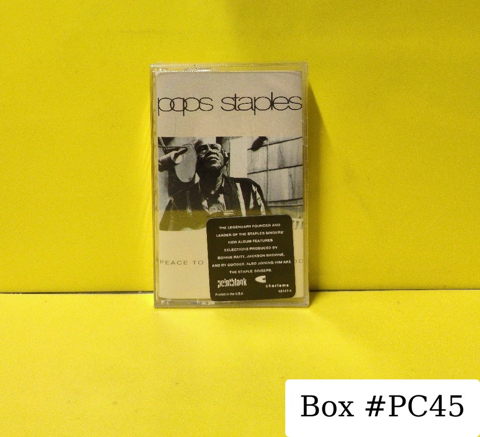 Pops Staples - Peace To The Neighborhood - 1992 - 92147-4 - New - Sealed - Cassettes