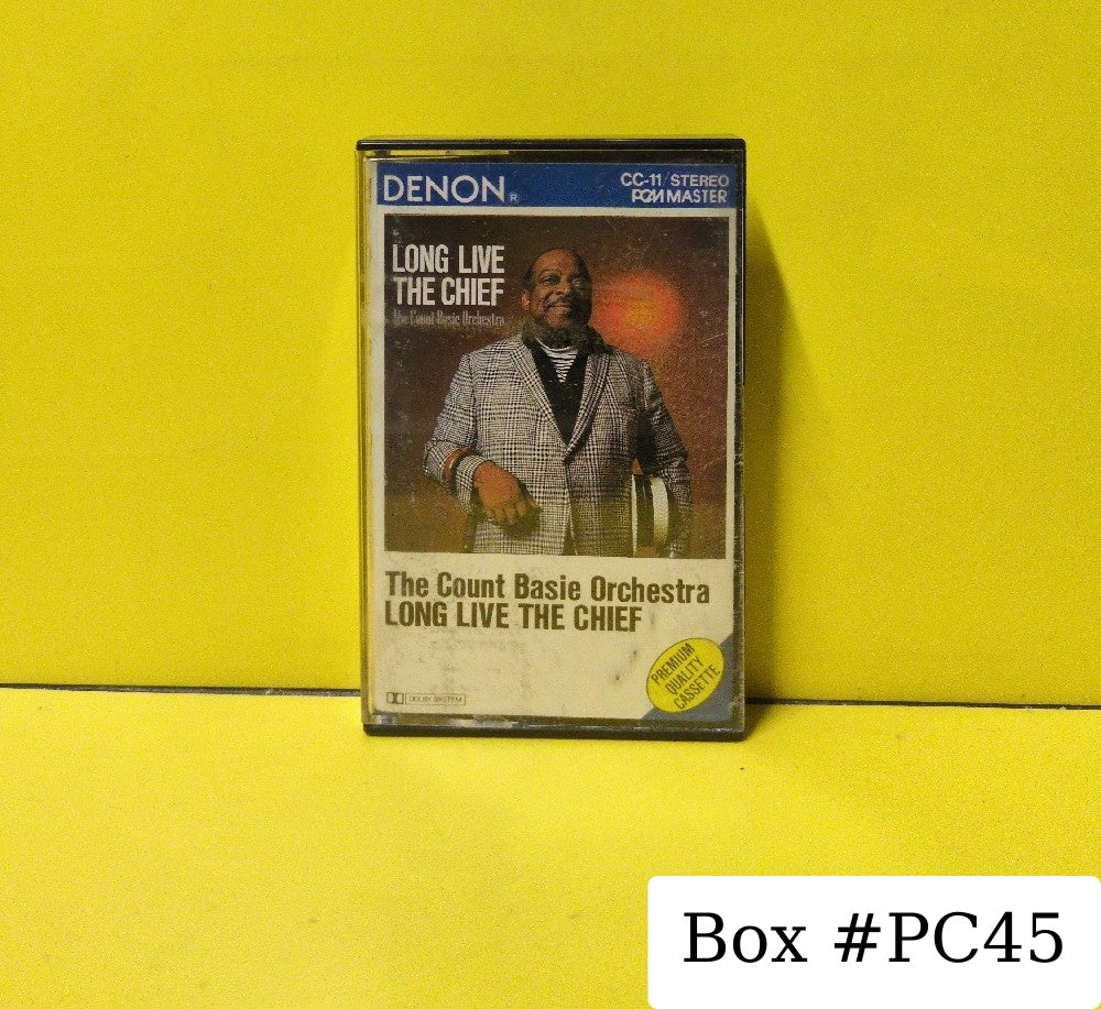 Count Basie Orchestra - Long Live The Chief - 1987 - CC-11 - Used - EX - Cassettes - Japan Import - Black Tape Shell