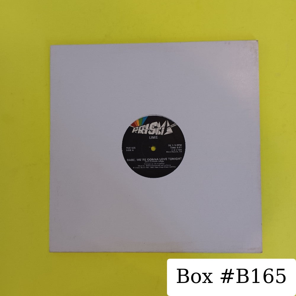 Lime - Babe Were Gonna Love Tonight 12" - 1982 - PDS 435 - Used - VG+ - Vinyl
