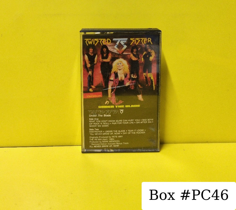 Twisted Sister - Under The Blade - 1985 - 7 81256-4-Y - Used - EX - Cassettes - "AR" - Reissue - White Tape Shell
