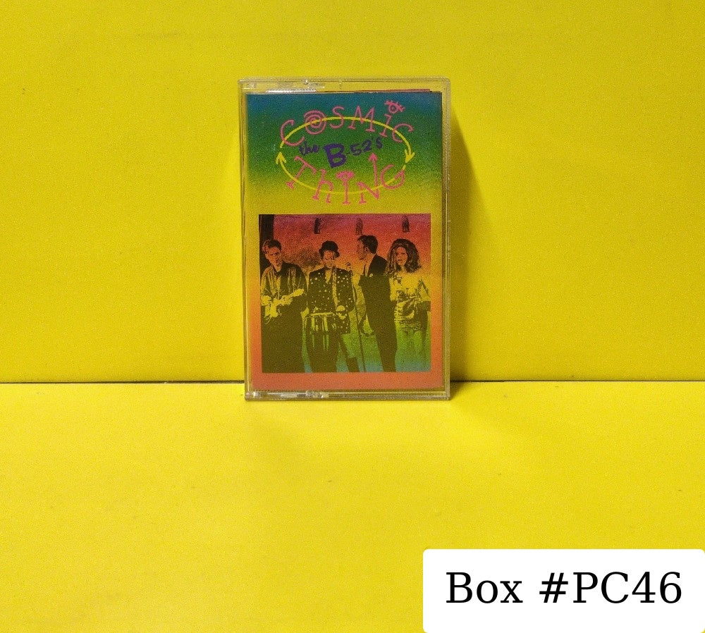 The B-52's - Cosmic Thing - 1989 - 9 25854-4 - Used - EX - Cassettes - "SR" - Clear Tape Shell With Internal Blue Backing