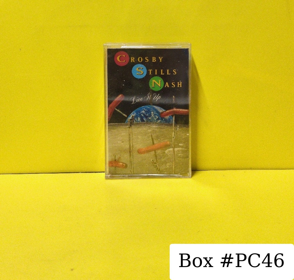 Crosby, Stills & Nash - Live It Up - 1990 - A4 82107 - New - Sealed - Cassettes - Columbia House Club Edition