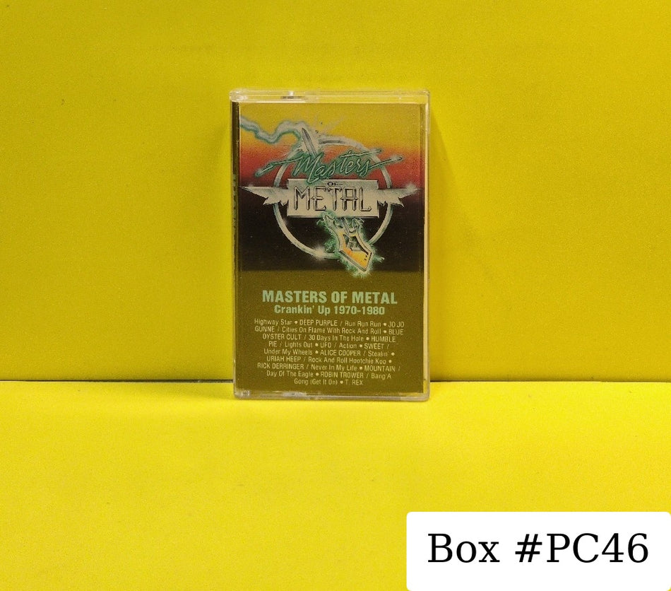 Various - Masters Of Metal (Crankin' Up 1970-1980) - 1989 - JCT-4510 - Used - EX - Cassettes - White Tape Shell