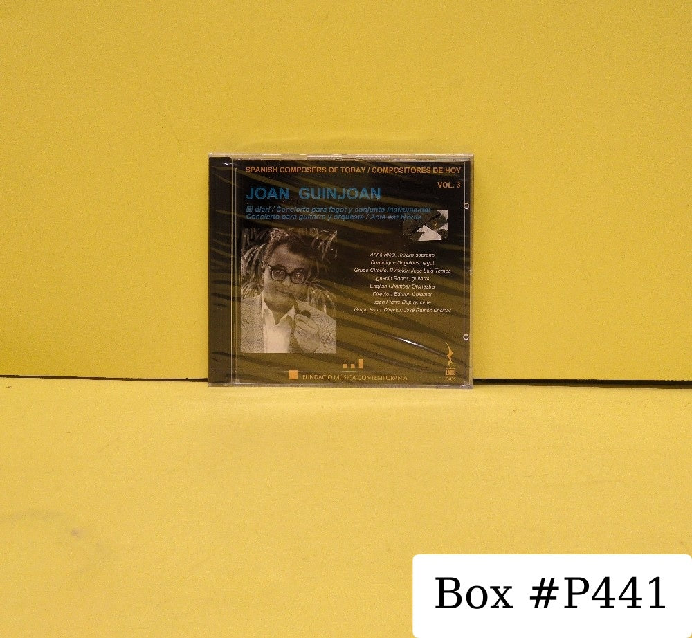 Joan Guinjoan - El Diari / Concierto Para Guitarra Y Orquesta / Concierto Para Fagot y Conjunto Instrumental / Acta Est Fabula - 2000 - E-035 - New - Sealed - CDs - Spain Import