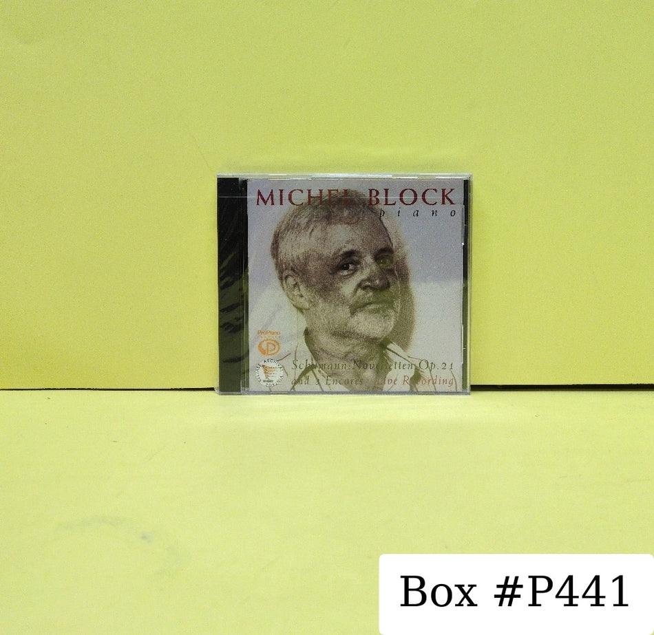 Michel Block, Robert Schumann - Schumann: Novelletten Op. 21, 3 Encores - 1996 - PPR224514 - New - Sealed - CDs