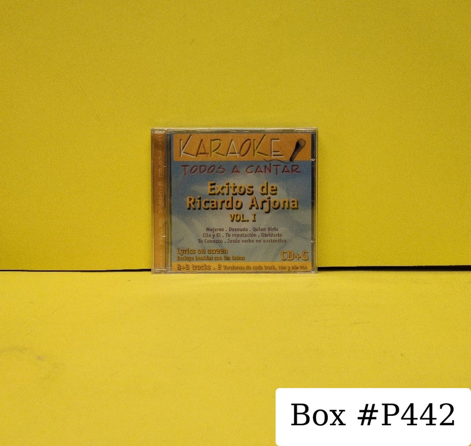 Hernan Carchak - Todos A Cantar Karaoke: Exitos De Ricardo Arjona, Vol. 1 - 2003 - KAR-3016 - New - Sealed - CDs - Mexican Import