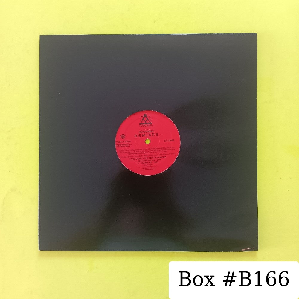 Madonna - Love Don't Live Here Anymore Remixes 12" PROMO - 1996 - PRO-A-8243 - Used - VG++ - Vinyl