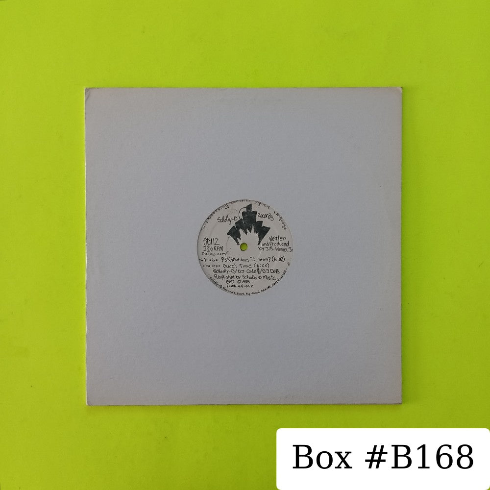 Schoolly D - PSK What Does It Mean 12" PROMO - 1985 - SD112 - Used - VG++ - Vinyl