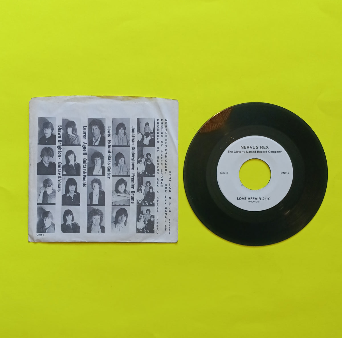 Nervus Rex - Don't Look / Love Affair 7" - 1979 - CNR-7 Used - VG++ - Vinyl