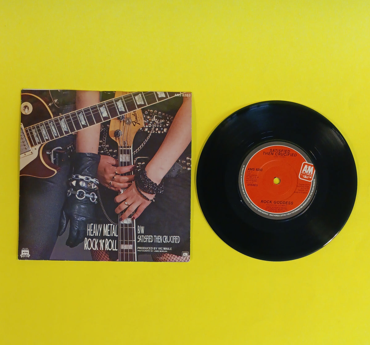 Rock Goddess  - Heavy Metal Rock N Roll (UK 7") - 1982 - AMS 8263 Used - EX - Vinyl