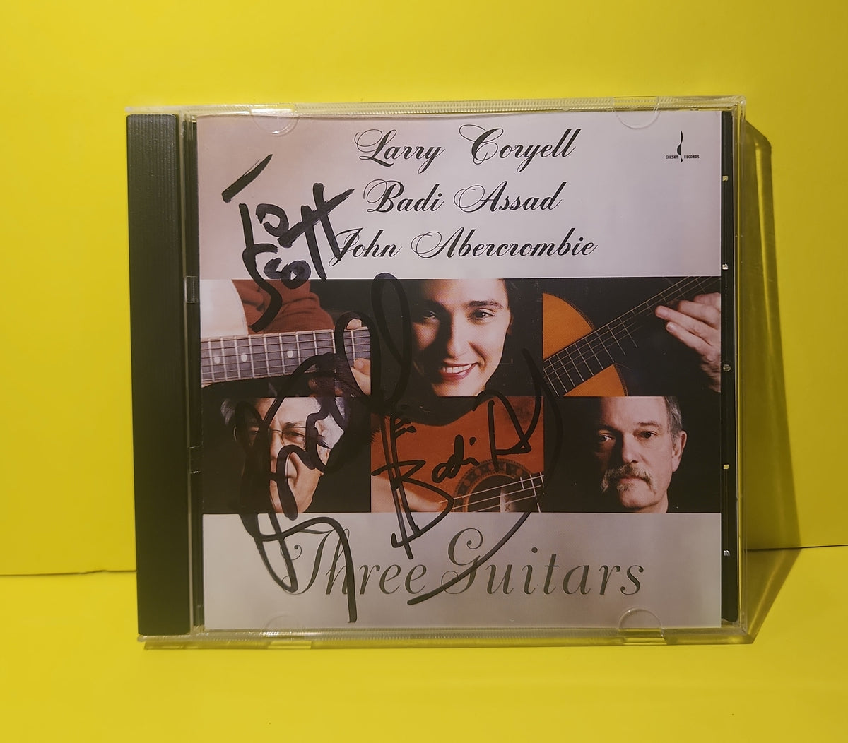 Larry Coryell, Badi Assad, John Abercrombie - Three Guitars / Autographed  - 2003 - JD248 Used - VG - CDs