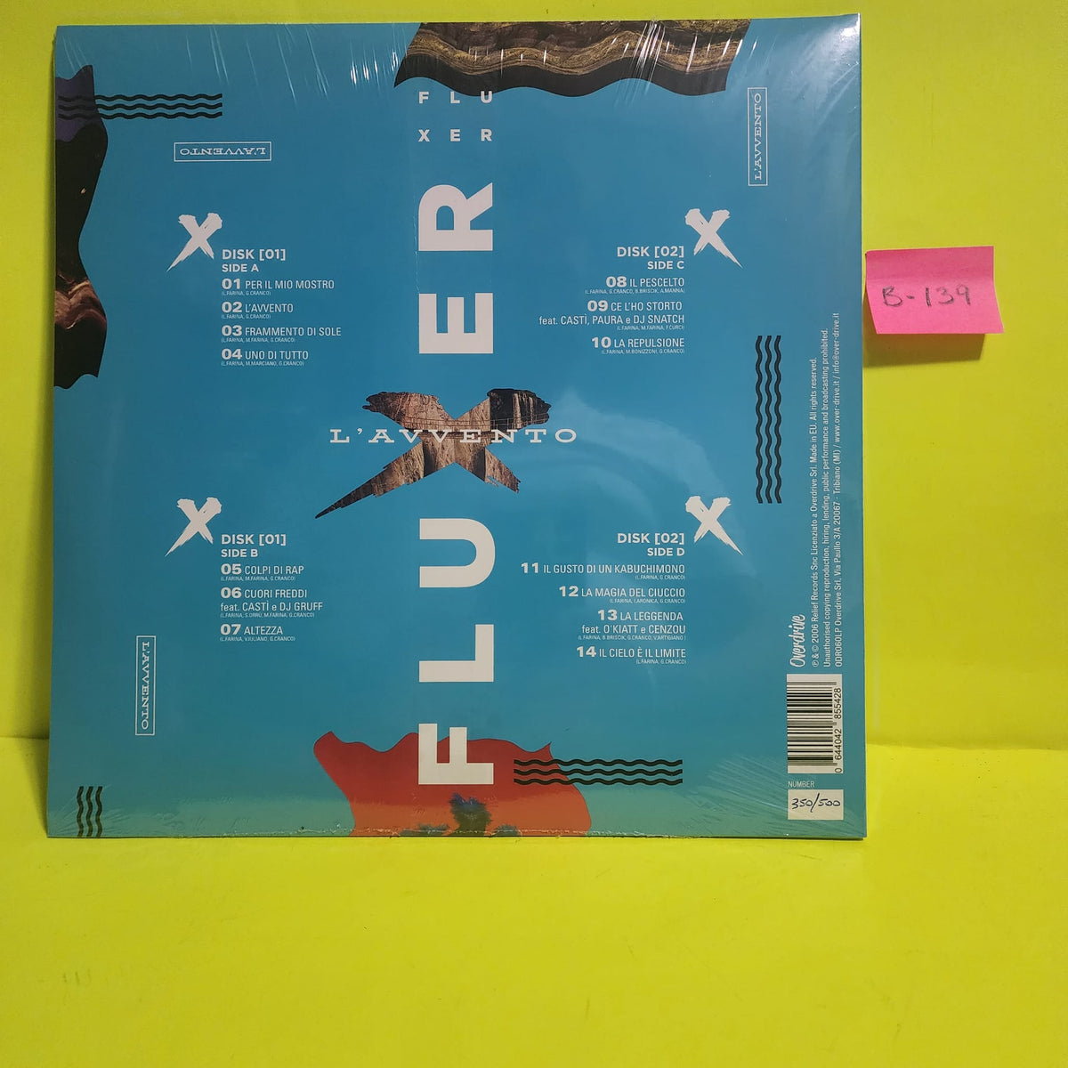 I Fluxer - L'Avvento / Limited Edition Numbered  - 2018 - ODR060LP New - Sealed - Vinyl