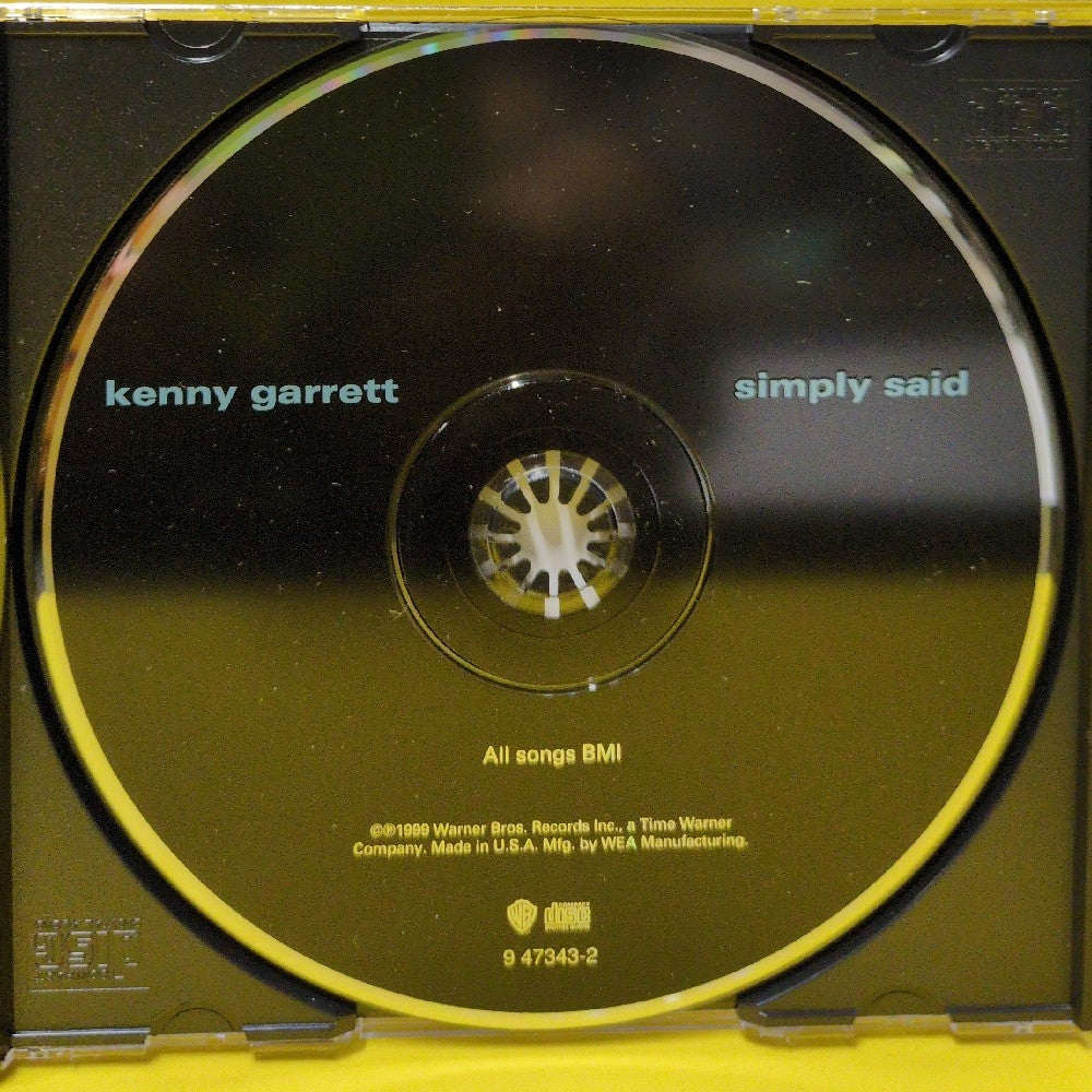 Kenny Garrett - Simply Said - 1999 - 9 47343-2 - Used - EX - CDs