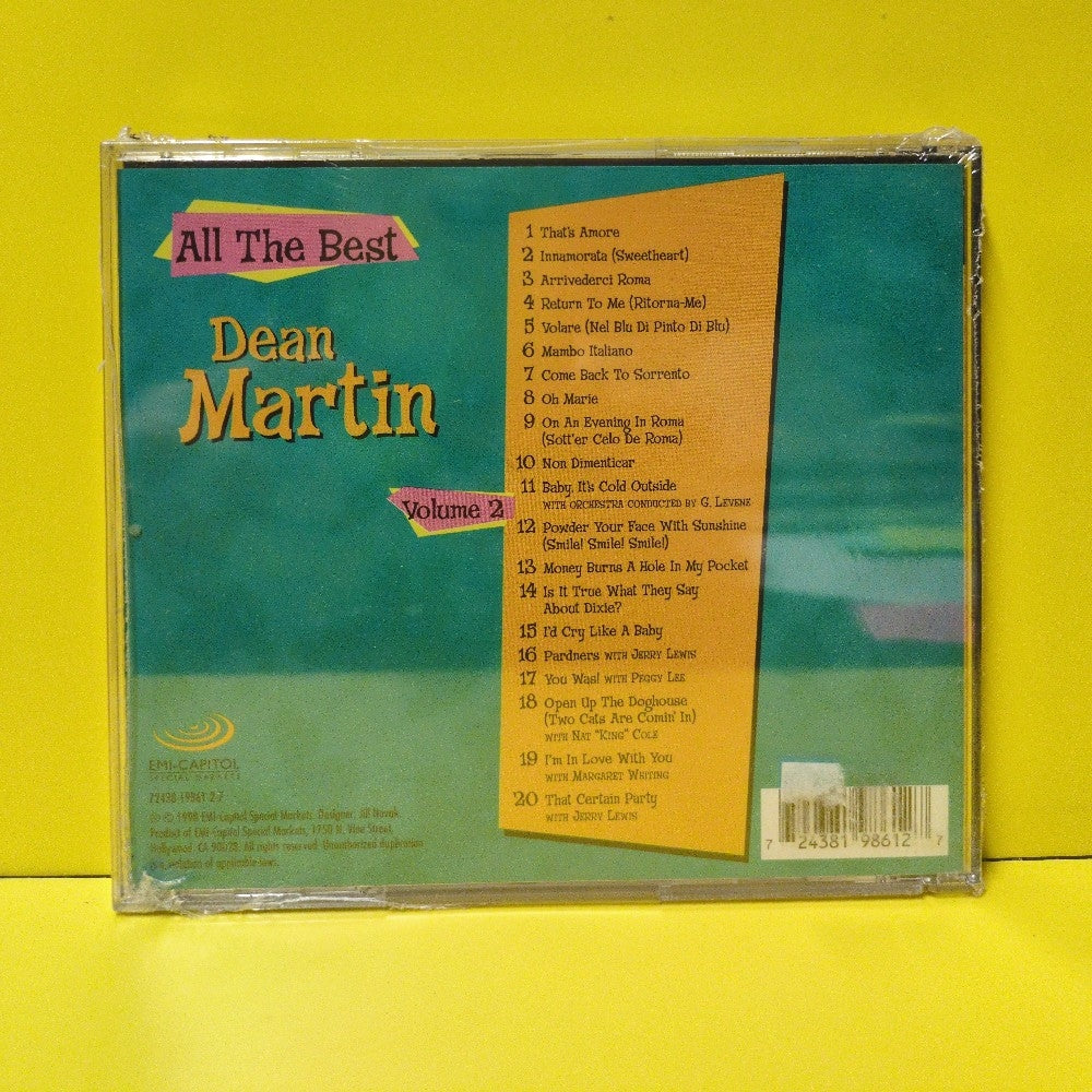 Dean Martin - All The Best, Volume 2 - 1998 - 72438-19861-2-7 - New - Sealed - CDs