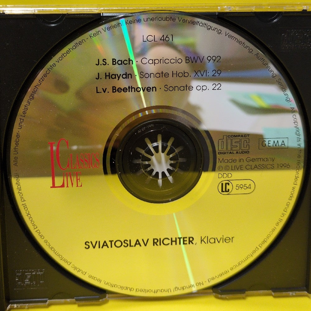Sviatoslav Richter - Bach / Haydn / Beethoven - 1996 - LCL 461 - Used - VG++ - CDs - Germany Import