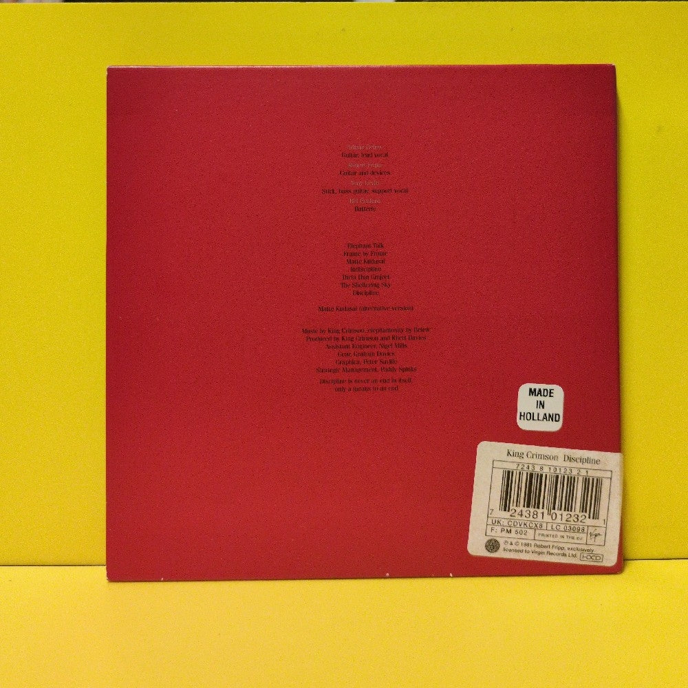 King Crimson - Discipline - 2001 - CDVKCX8 - Used - EX - CDs - HDCD - EU Import