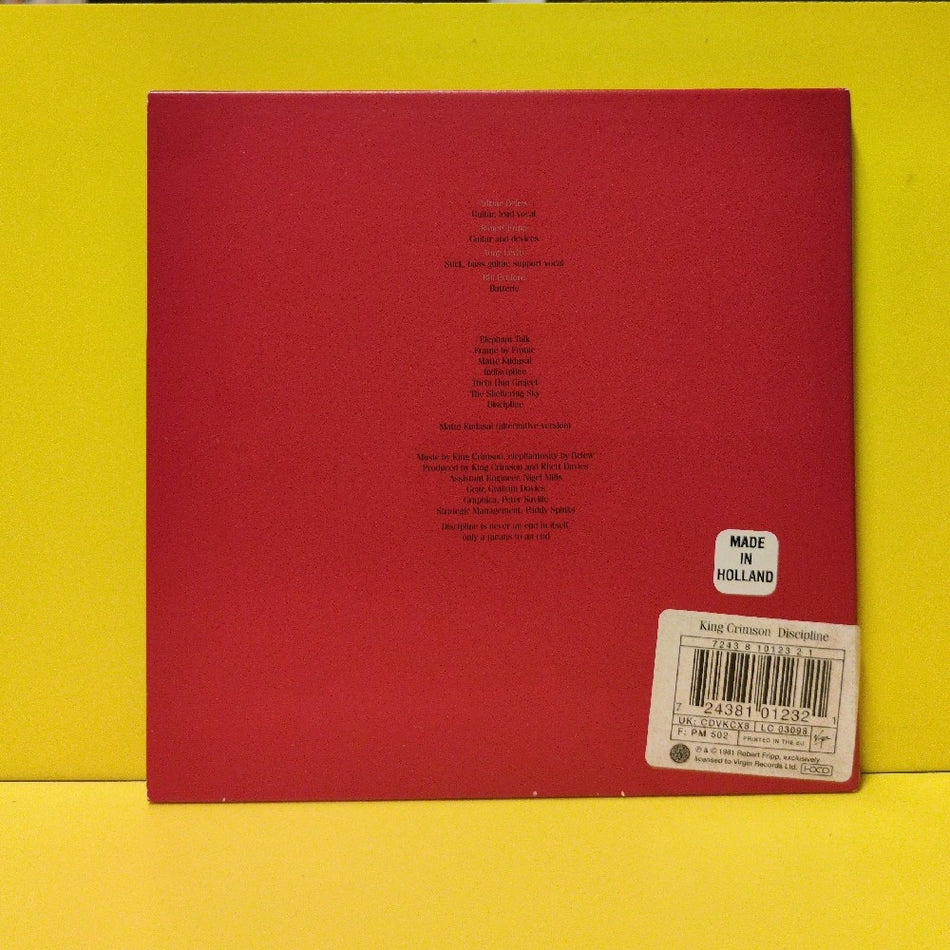 King Crimson - Discipline - 2001 - CDVKCX8 - Used - EX - CDs - HDCD - EU Import