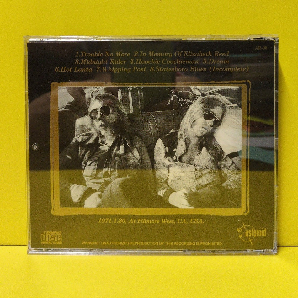 The Allman Brothers Band - At Fillmore West - AR-08 - Used - VG++ - CDs - Unofficial Release