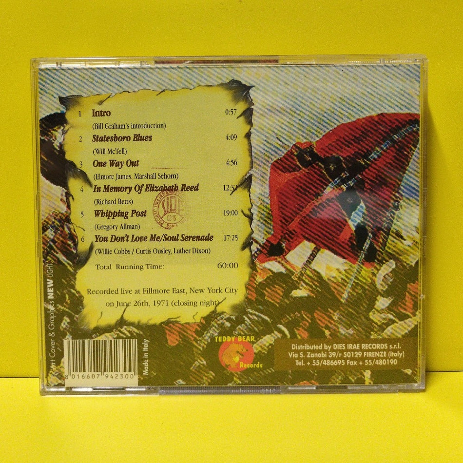 The Allman Brothers Band - Southern Revenge - TB 30 - Used - VG++ - CDs - Unofficial Release - Italy Import