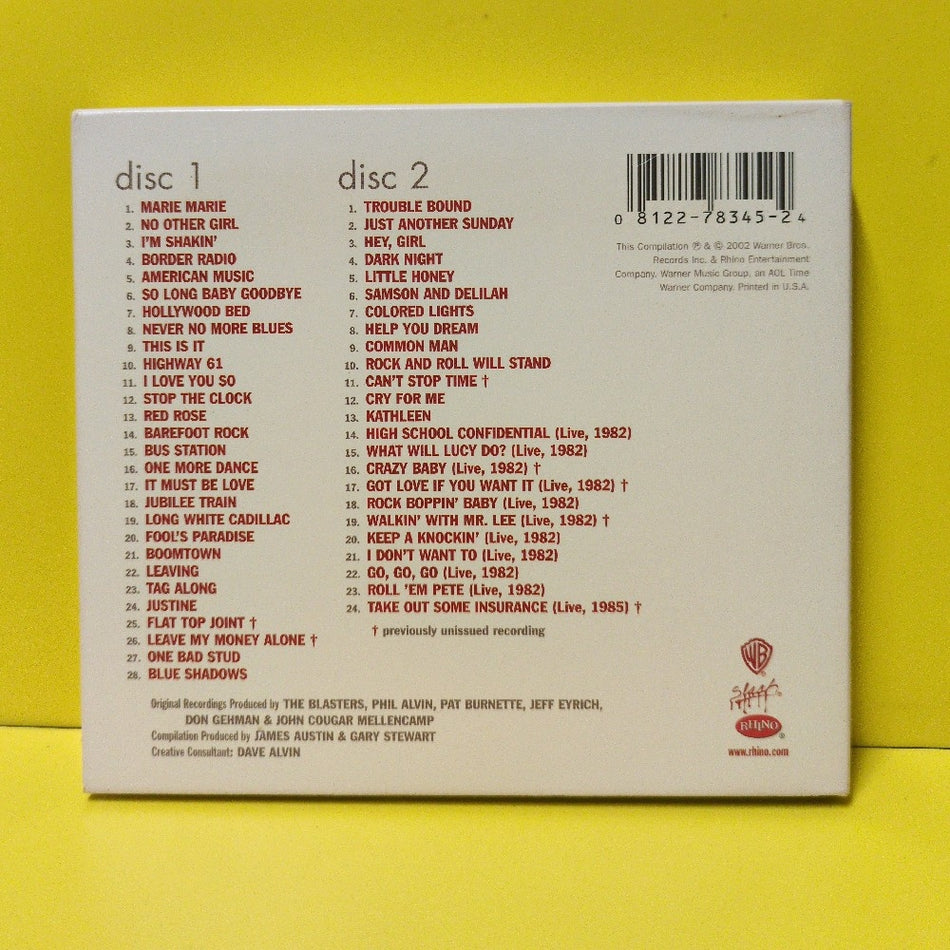 The Blasters - Testament (The Complete Slash Recordings) - 2002 - R2 78345 - Used - EX - CDs - 2xCD - Remastered