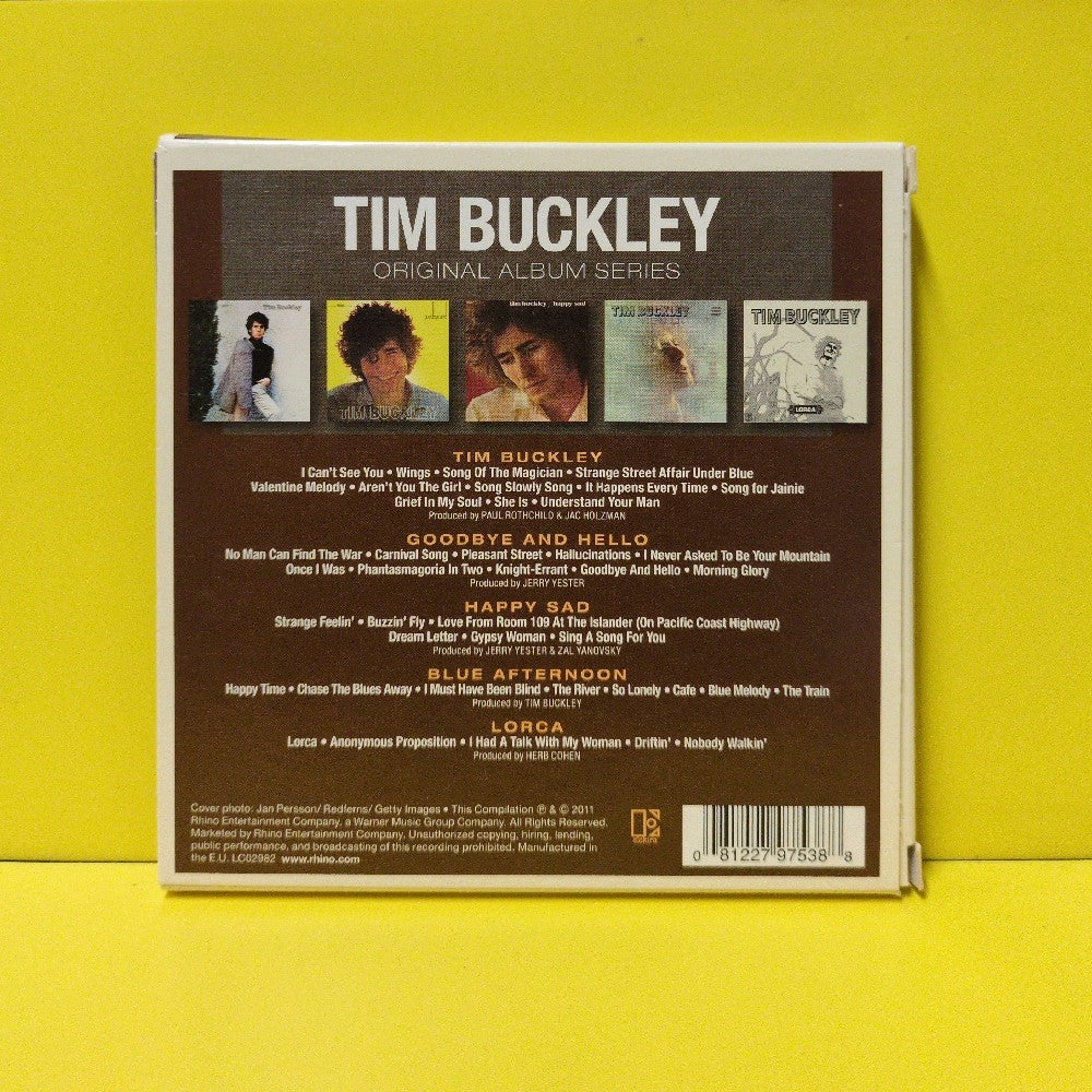 Tim Buckley - Original Album Series - 2011 - 8122797538 - Used - VG++ - CDs - 5xCD Box Set - EU Import